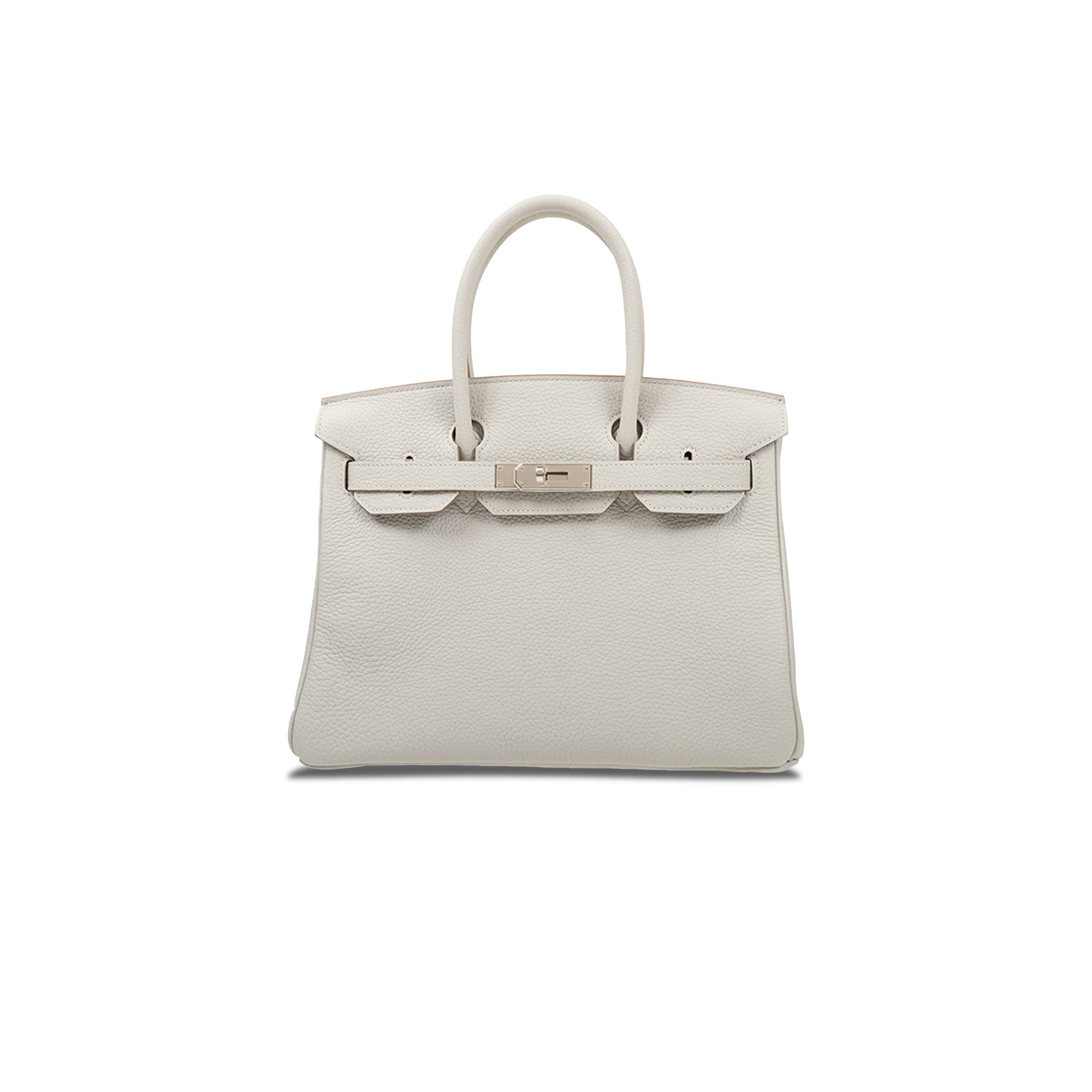 HERMES BIRKIN 30 TOGO PURE WHITE COWHIDE HANDBAG BK3080TCSS (30*23*15cm)